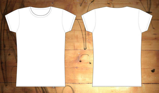 tee shirt design template. and back t-shirt template